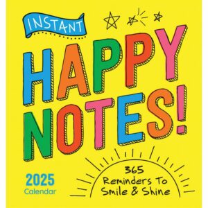 Instant Happy Notes Desk Calendar 2025